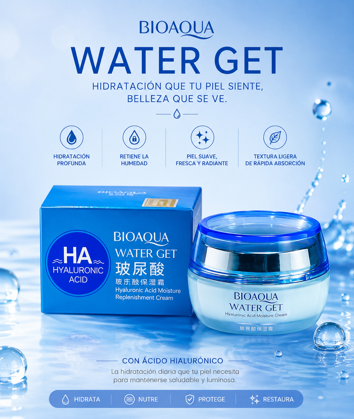 Bioaqua Ácido Hialurónico | Antiarrugas e Hidratación - Image 3